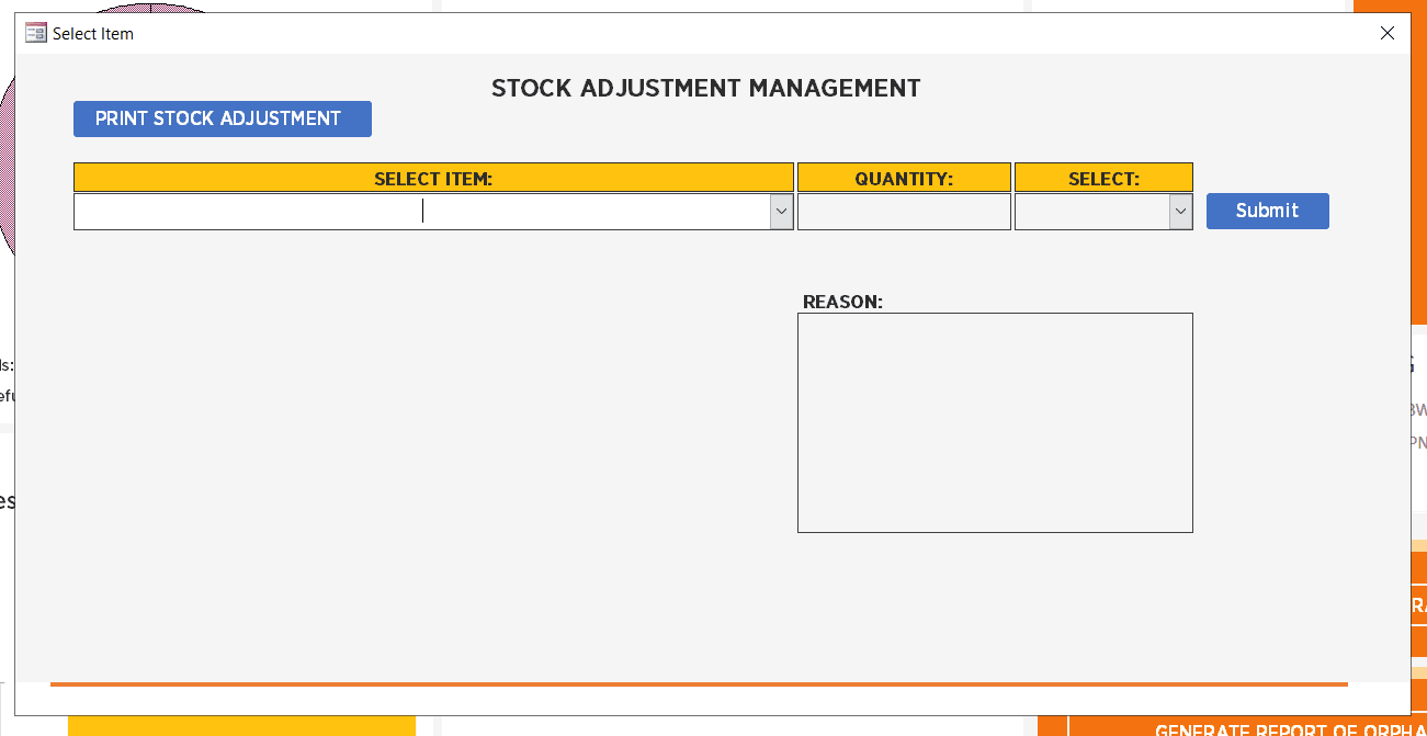 Inventory management view with product details.