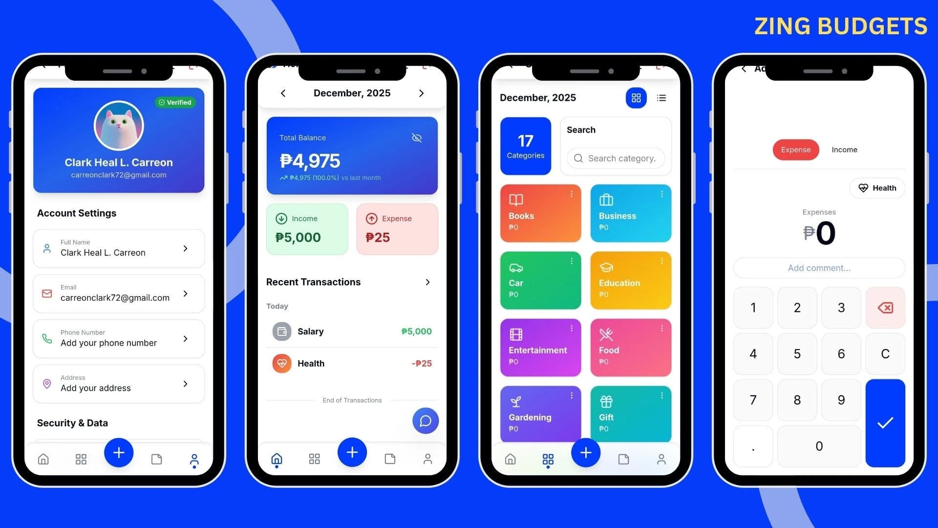 Zing-Budgets App: AI-Powered Finance Tracker